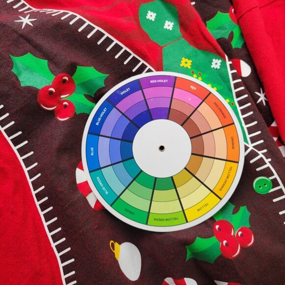 Christmas Womens Top Extra Large Tee Short Sleeve Holiday Red Candy Cane NOV152E - Picture 6 of 8